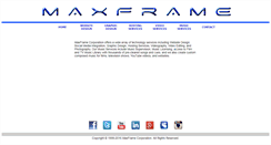 Desktop Screenshot of maxframe.com